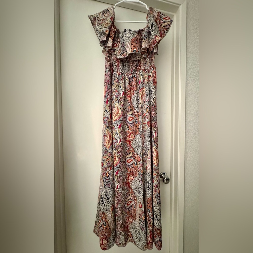 Paisley Print Maxi Dress
